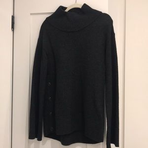 Rag and Bone dark grey sweater with button detail